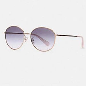 COACH LIA ROUND SUNGLASSES VIOLET GRADIENT NWT